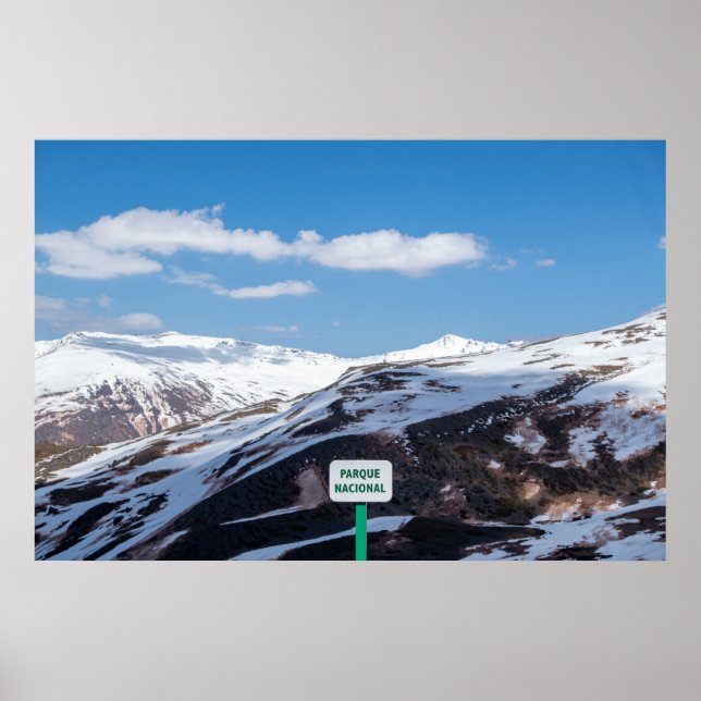 Parque Nacional Sierra Nevada Mountains Poster (Front)