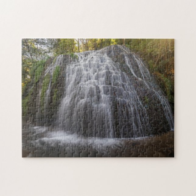 Parque Natural del Monasterio - Waterfall Jigsaw Puzzle (Horizontal)