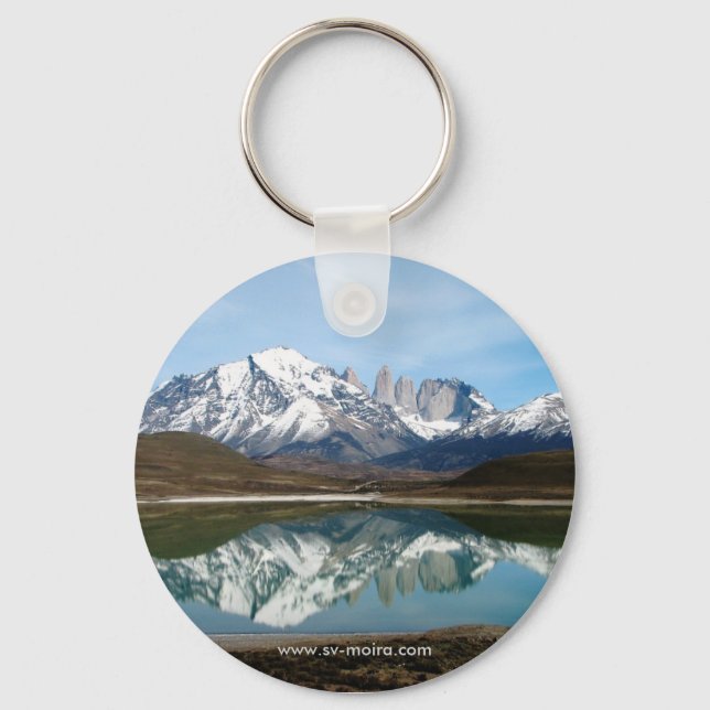 Parque Torres del Paine, Chile Keychain (Front)