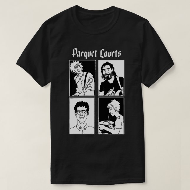 Parquet Courts Original Band Graphic Design T-Shirt (Design Front)