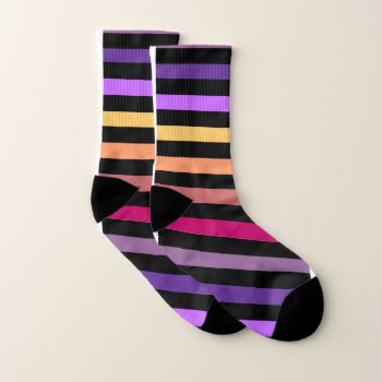 Parquet Striped Socks by ellejai at Zazzle