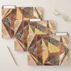 Parquetry Marquetry Metallics File Folder