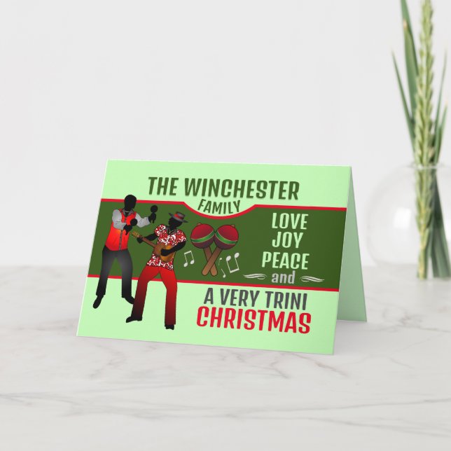 PARRANDEROS with A Very Trini Christmas Holiday Card (Front)