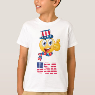 Parriotic Uncle Sam Emoji Kids' T-Shirt