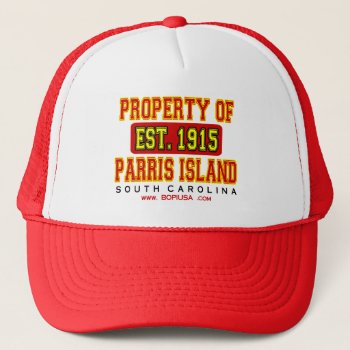 Parris Island "1915" Trucker Hat by BornOnParrisIsland at Zazzle