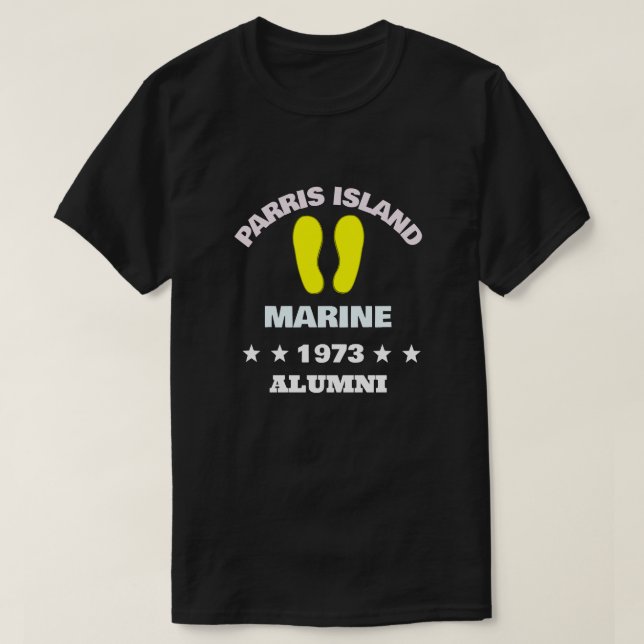 PARRIS ISLAND ALUMNI 73 T-Shirt (Design Front)