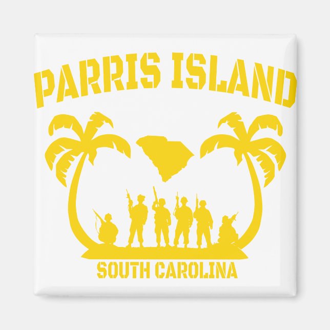 Parris Island South Carolina Magnet (Front)