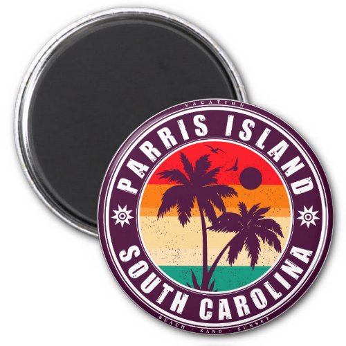 Parris Island South Carolina Vintage 60s Souvenirs Magnet