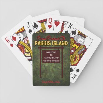 Parris Island "we Make Marines" Playing Cards by BornOnParrisIsland at Zazzle