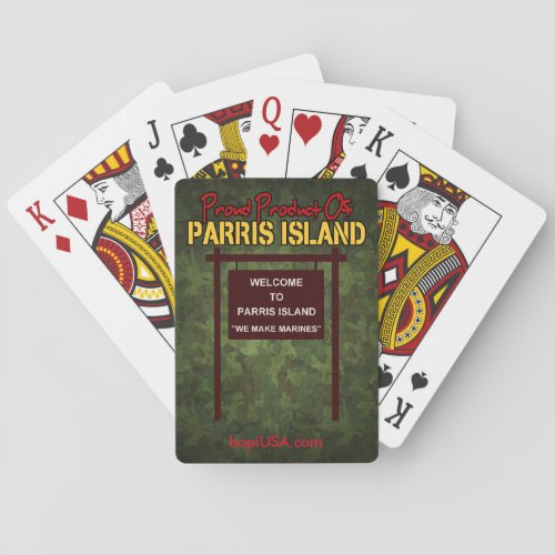 Parris Island We Make Marines Playing Cards