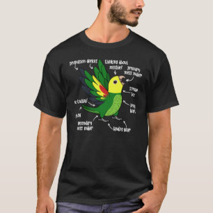 Parrot Anatomy I Double Yellow headed Amazon T-Shirt