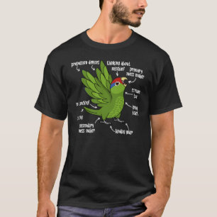 Parrot Anatomy I Mexican Red headed Amazon T-Shirt