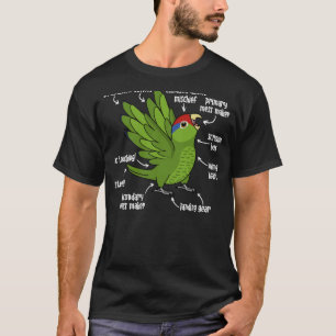 Parrot Anatomy I Mexican Red headed Amazon T-Shirt