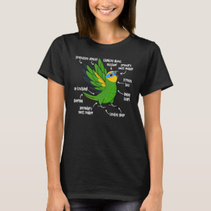 Parrot Anatomy I Orange winged Amazon T-Shirt