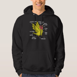 Parrot Anatomy I Peach faced Yellow Lutino Lovebir Hoodie