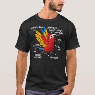 Parrot Anatomy I Scarlet Macaw T-Shirt