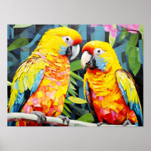 Parrot Animal Bird Art Decor Paint 