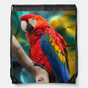 Parrot Art 1 Drawstring Backpack