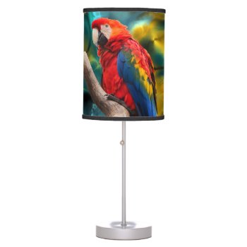 Parrot Art 1 Lamp by Ronspassionfordesign at Zazzle
