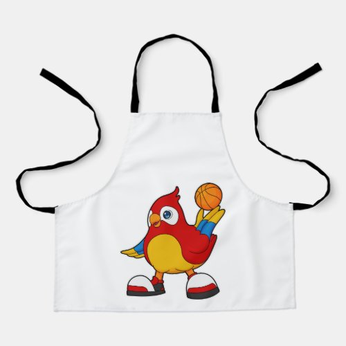 Parrot as Basketball player with Basketball Apron