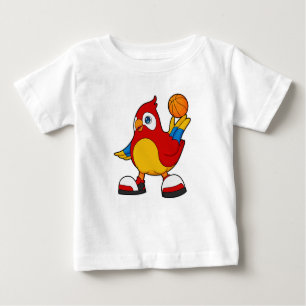 Parrot as Basketball player with Basketball Baby T-Shirt