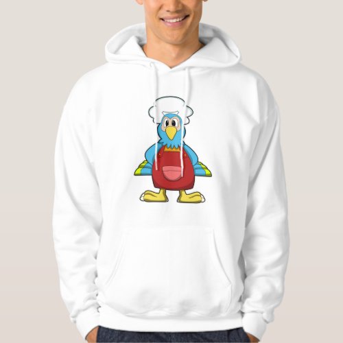 Parrot as Cook with Cooking apron Hoodie