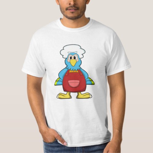 Parrot as Cook with Cooking apron T_Shirt