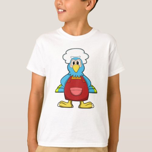 Parrot as Cook with Cooking apron T_Shirt