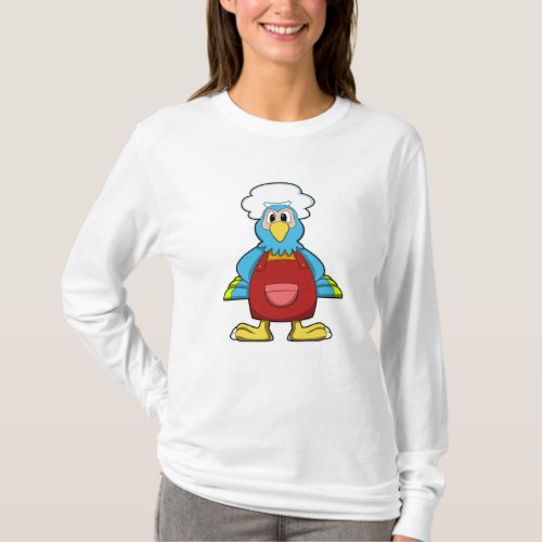 Parrot as Cook with Cooking apron T_Shirt