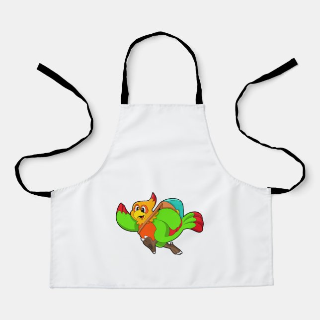 Parrot as Hiker with Backpack Apron (Front)