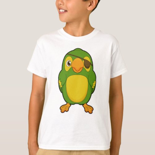 Parrot as Pirate with Eyepatch T_Shirt