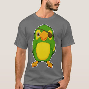 Parrot as Pirate with Eyepatch T-Shirt