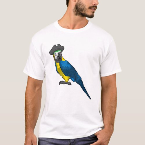 Parrot as Pirate with Hat T_Shirt