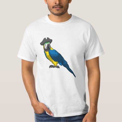 Parrot as Pirate with Hat T_Shirt