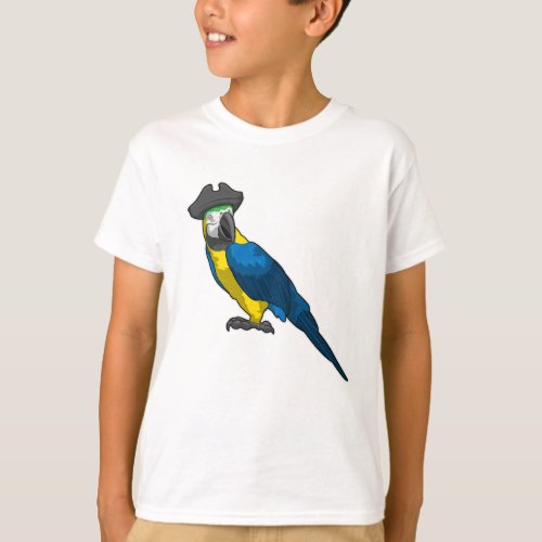 Parrot as Pirate with Hat T_Shirt