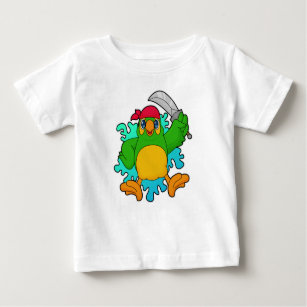 Parrot as Pirate with Sword Baby T-Shirt