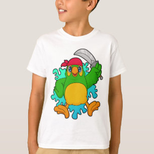 Parrot as Pirate with Sword T-Shirt
