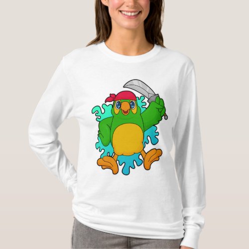 Parrot as Pirate with Sword T_Shirt