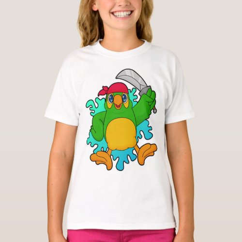 Parrot as Pirate with Sword T_Shirt