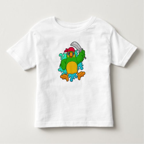 Parrot as Pirate with Sword Toddler T_shirt