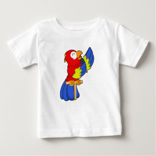 Parrot as Singer with Microphone Baby T-Shirt