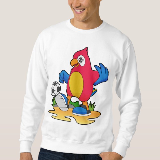 Parrot as Soccer player with Soccer Sweatshirt (Front)