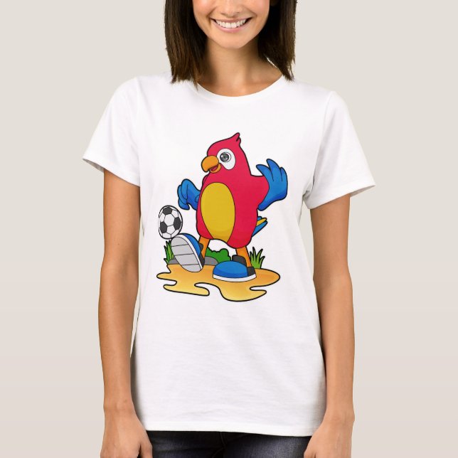 Parrot as Soccer player with Soccer T-Shirt (Front)