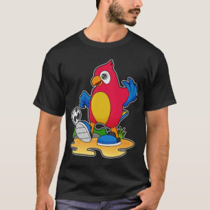 Parrot as Soccer player with Soccer T-Shirt
