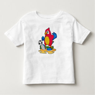 Parrot as Soccer player with Soccer Toddler T-shirt