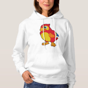 Parrot at Basketball Sports Hoodie