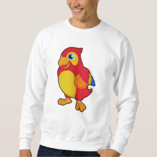 Parrot at Basketball Sports Sweatshirt