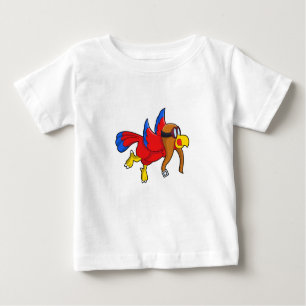 Parrot at Flying as Pilot Baby T-Shirt