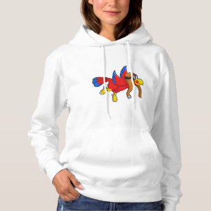 Parrot at Flying as Pilot Hoodie