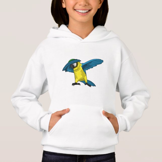 Parrot at Hip Hop Dance Dab Hoodie (Front)